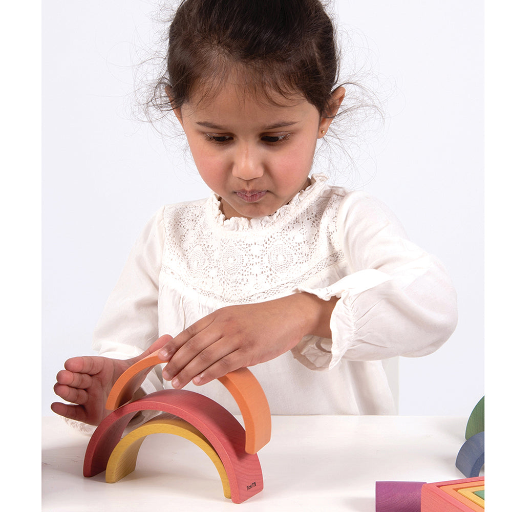 Stacking with Wooden Rainbow Architect Arches