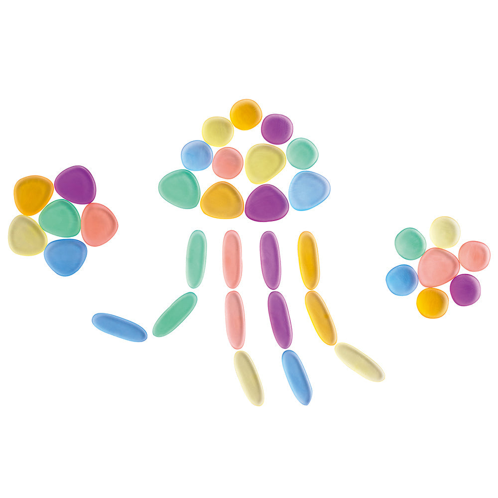 Designing with Translucent Rainbow Pebbles