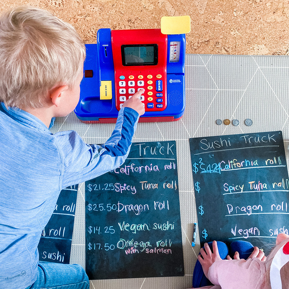 Real Working Calculator on Pretend and Play® Teaching Cash Register