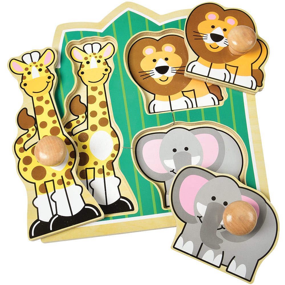 Melissa & Doug® Jungle Friends Jumbo Knob Puzzle - 3 PC