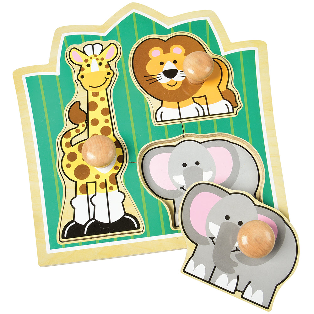 Melissa & Doug® Jungle Friends Jumbo Knob Puzzle - 3 PC