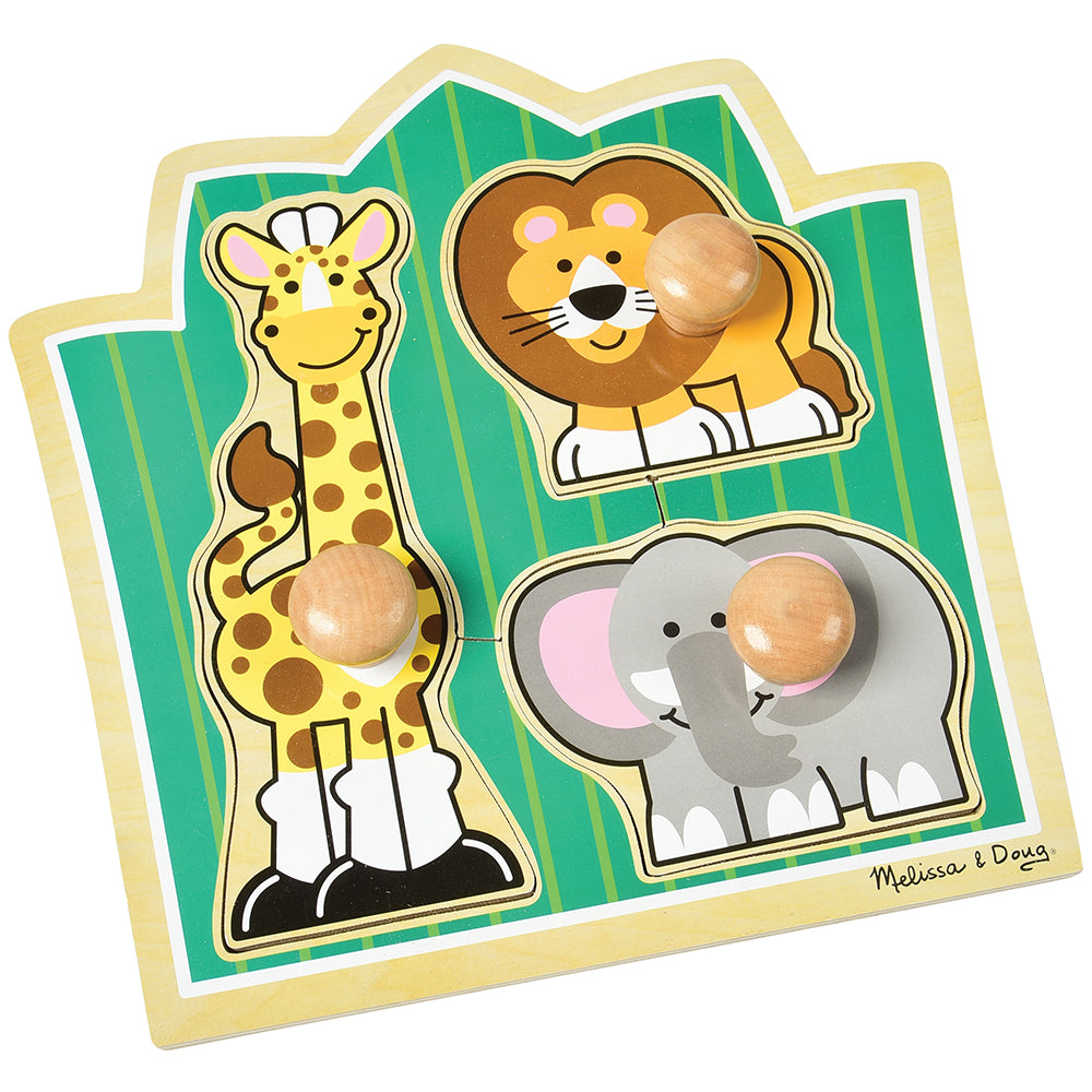 Melissa & Doug® Jungle Friends Jumbo Knob Puzzle - 3 PC