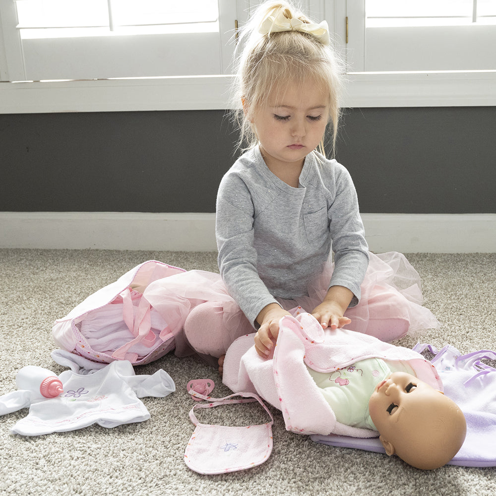 Taking Care of a Baby Doll