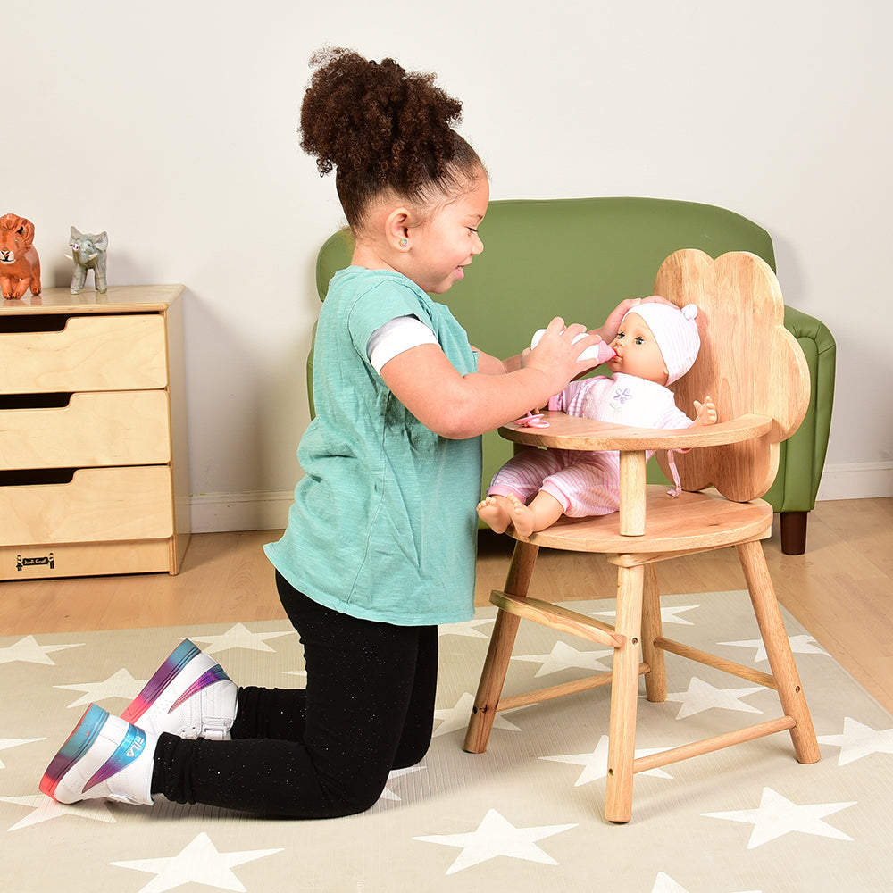 Playing with Baby Doll in Classroom