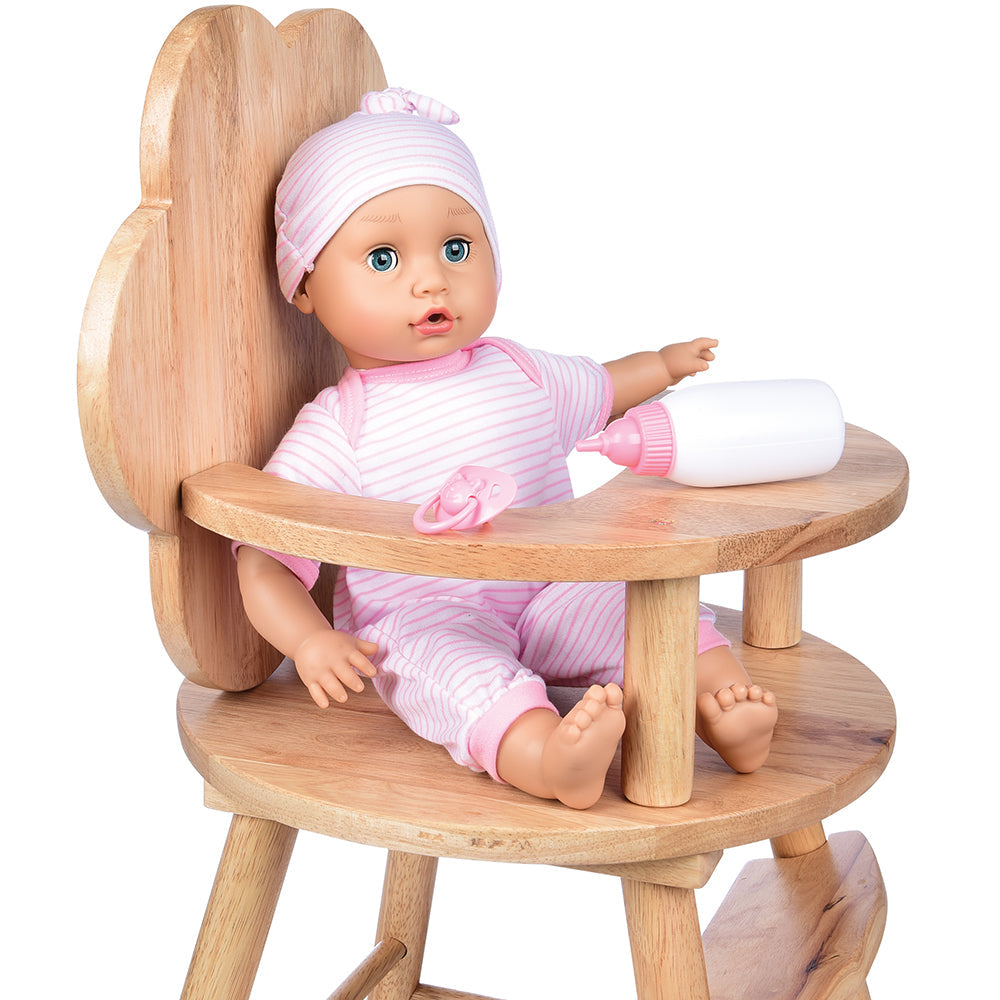 16" Baby Doll in High Chair