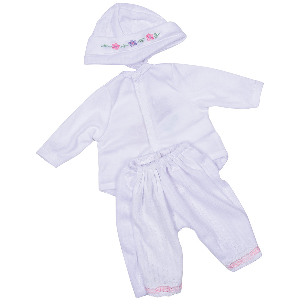 White 3-Piece Baby Doll Outfit