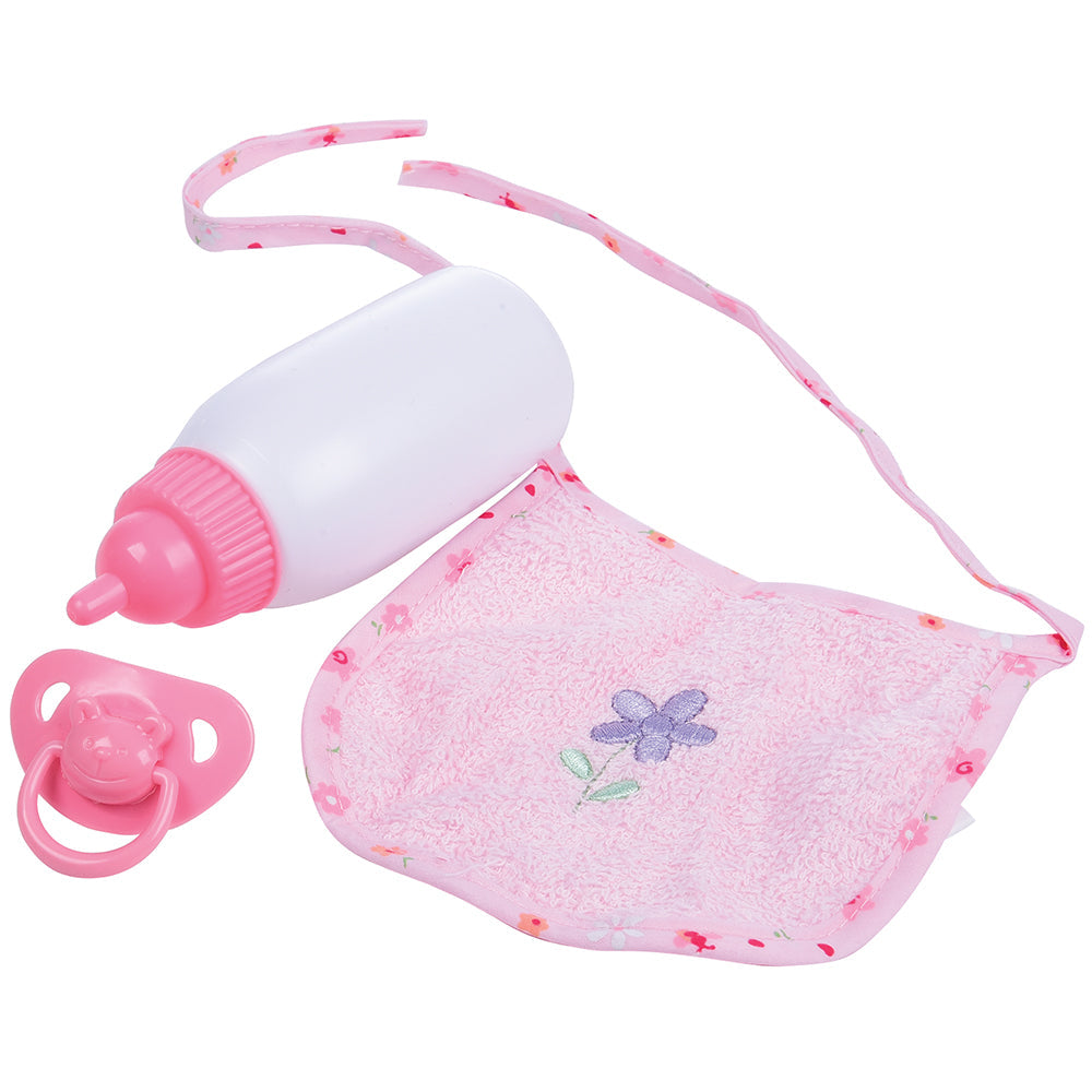Baby Doll Bottle, Pacifier and Bib