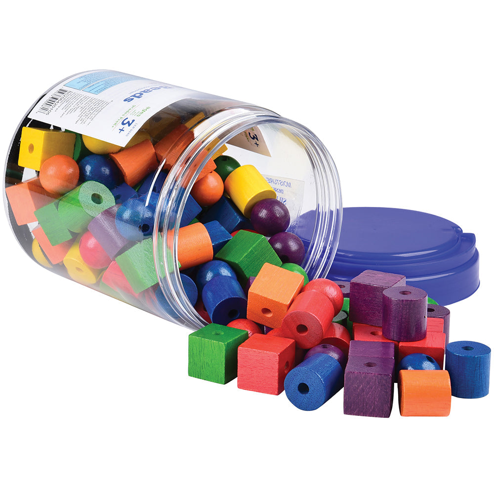 Large Wooden Colored Beads