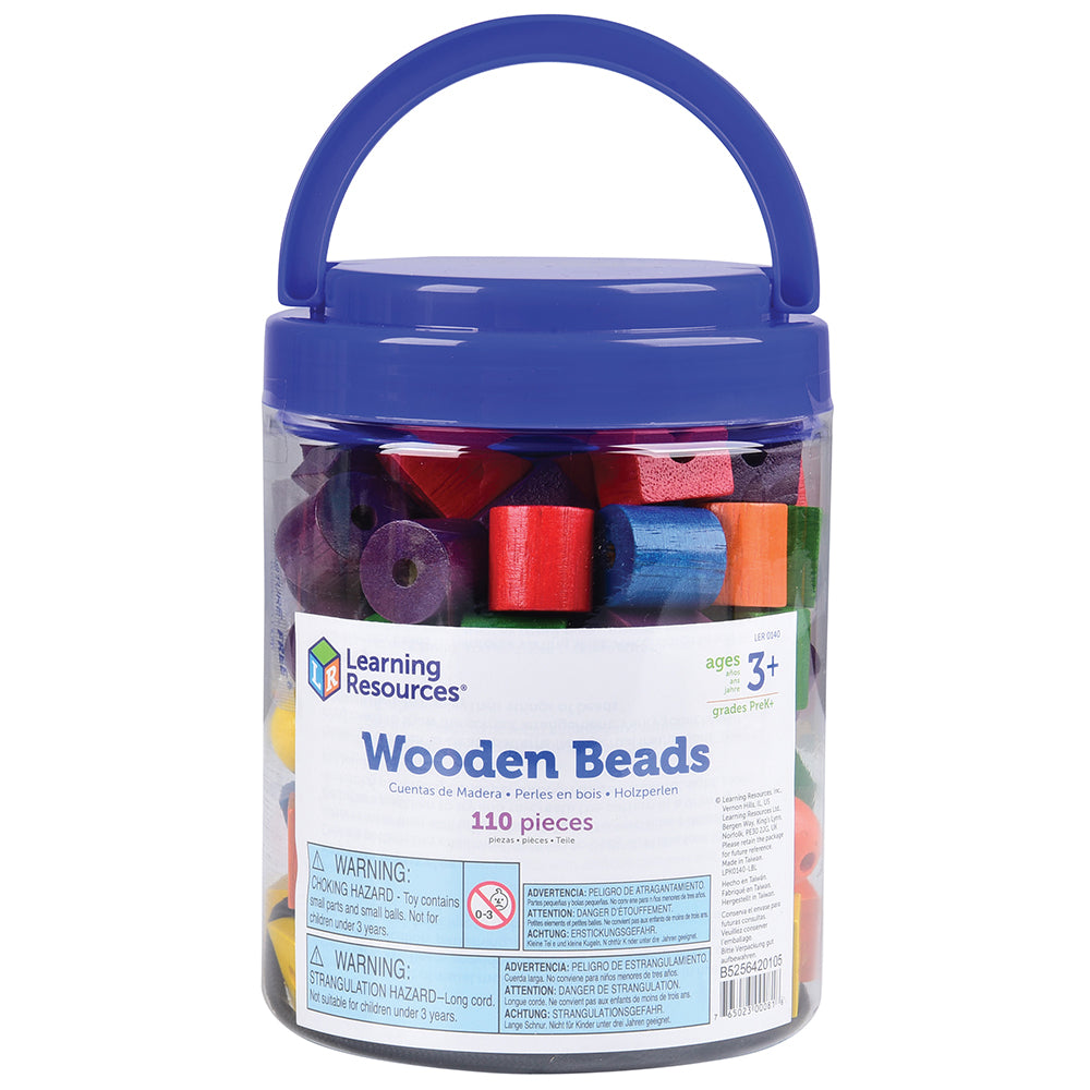 Large Wooden Colored Beads