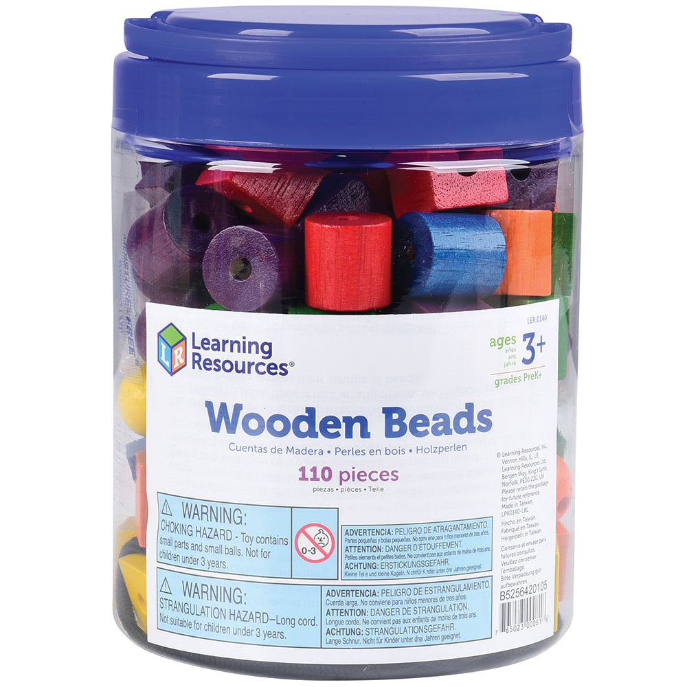 Large Wooden Colored Beads