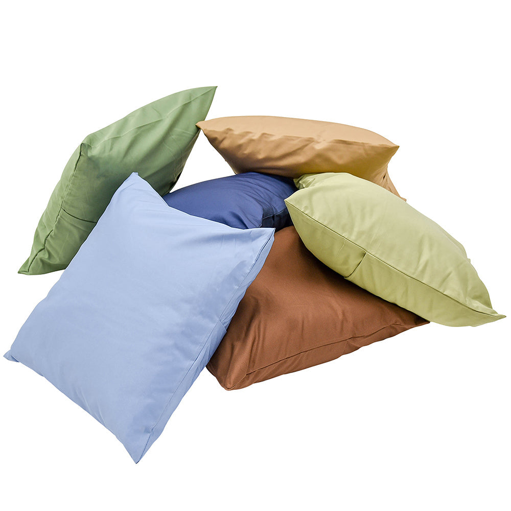 Natural & Calm Colors Classroom Pillows | Set of 6 Soft 17" Cushions