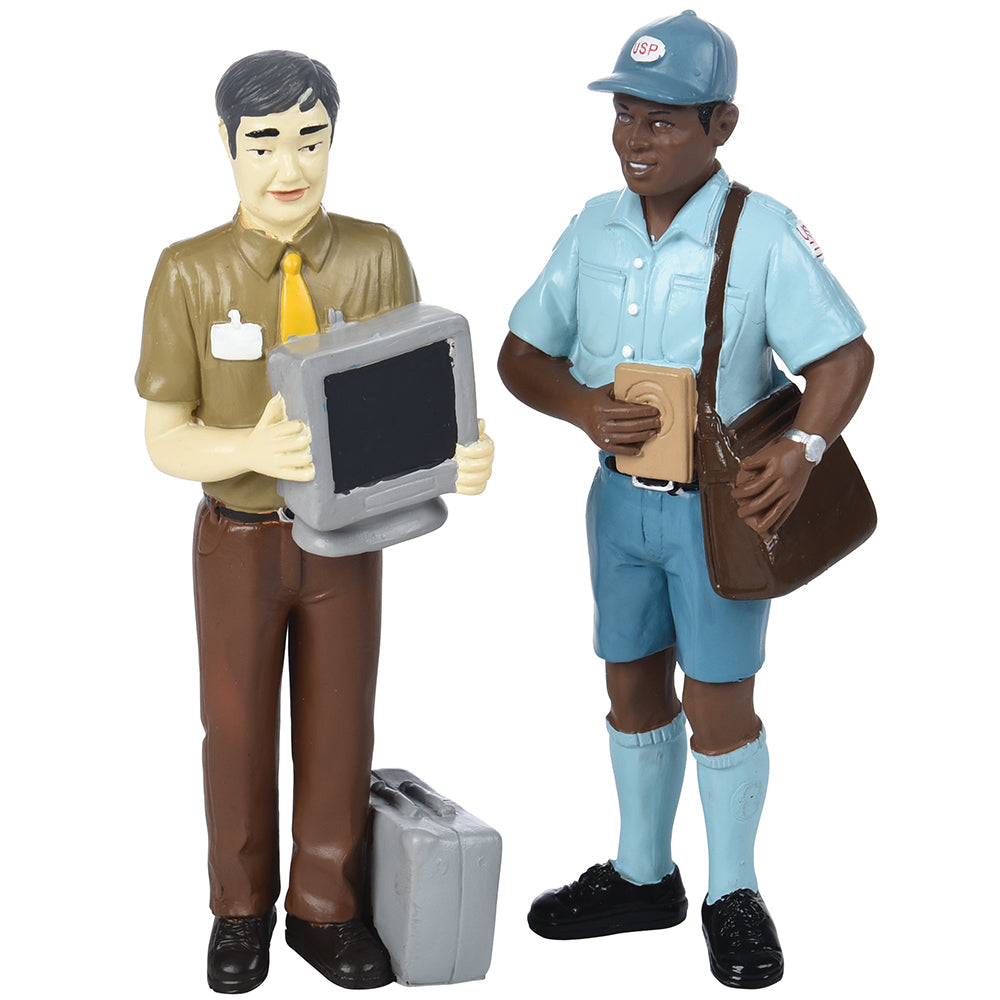 IT worker & Postal Worker Pretend Play Figures