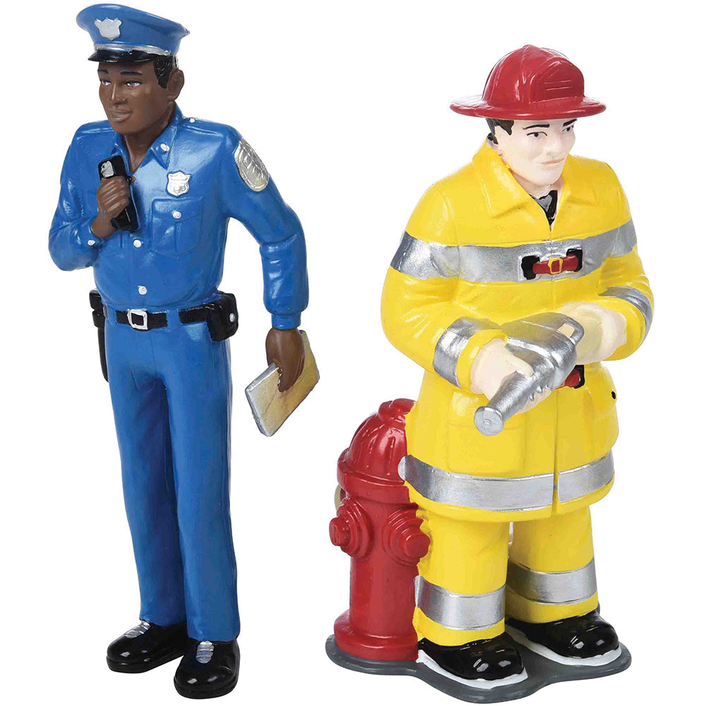 Police Officer & Firefighter Pretend Play Figures