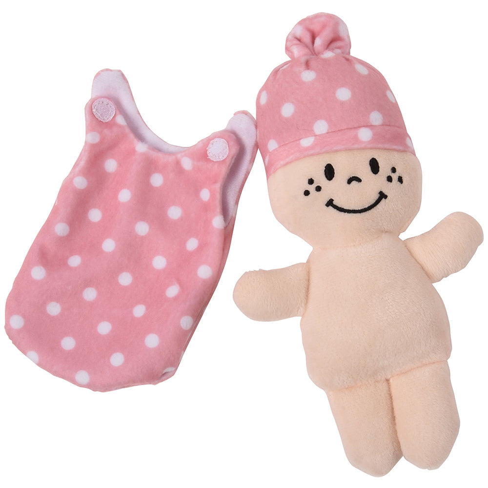 Baby Doll in Pink & White Hat & Dress