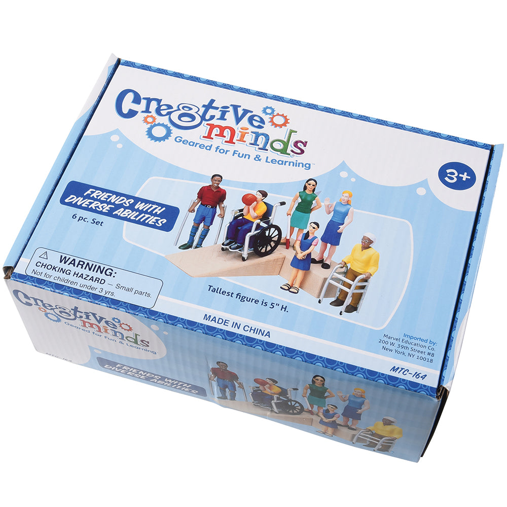 Inclusive Friends with Diverse Abilities Vinyl Figure Set in Packaging