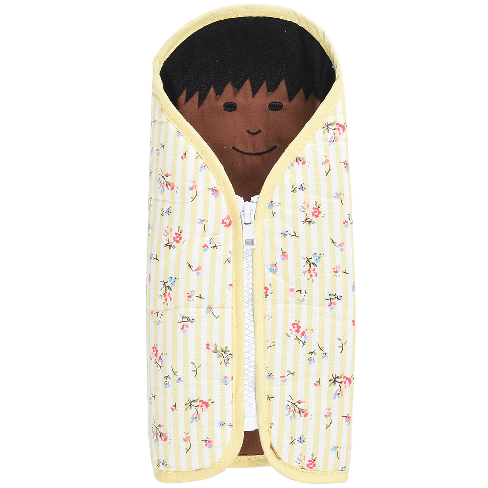 Doll with Zipper Closure