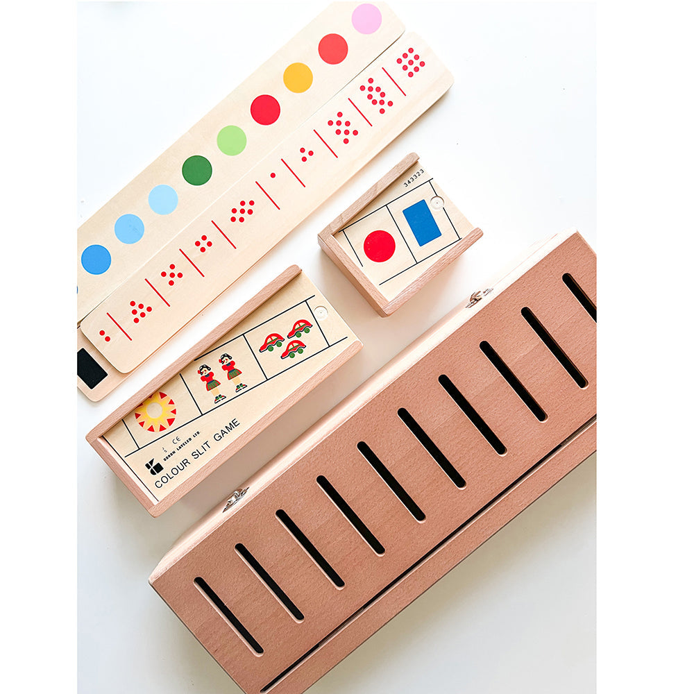 Wooden Sorting Box Combo for Color & Counting | 73-Piece Math and Color Recognition Set