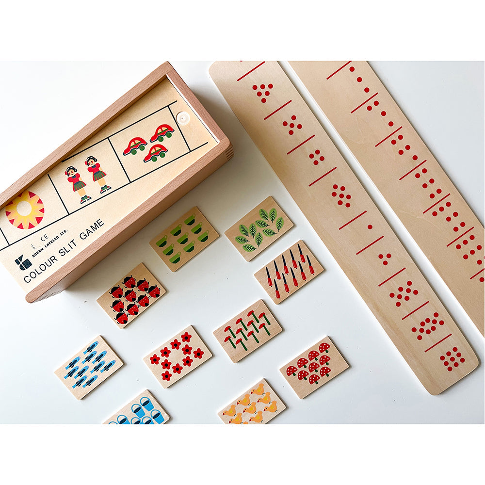 Sorting Box Combo for Color & Counting | 73-Piece Wooden Set for Early Math Skills & Color Recognition