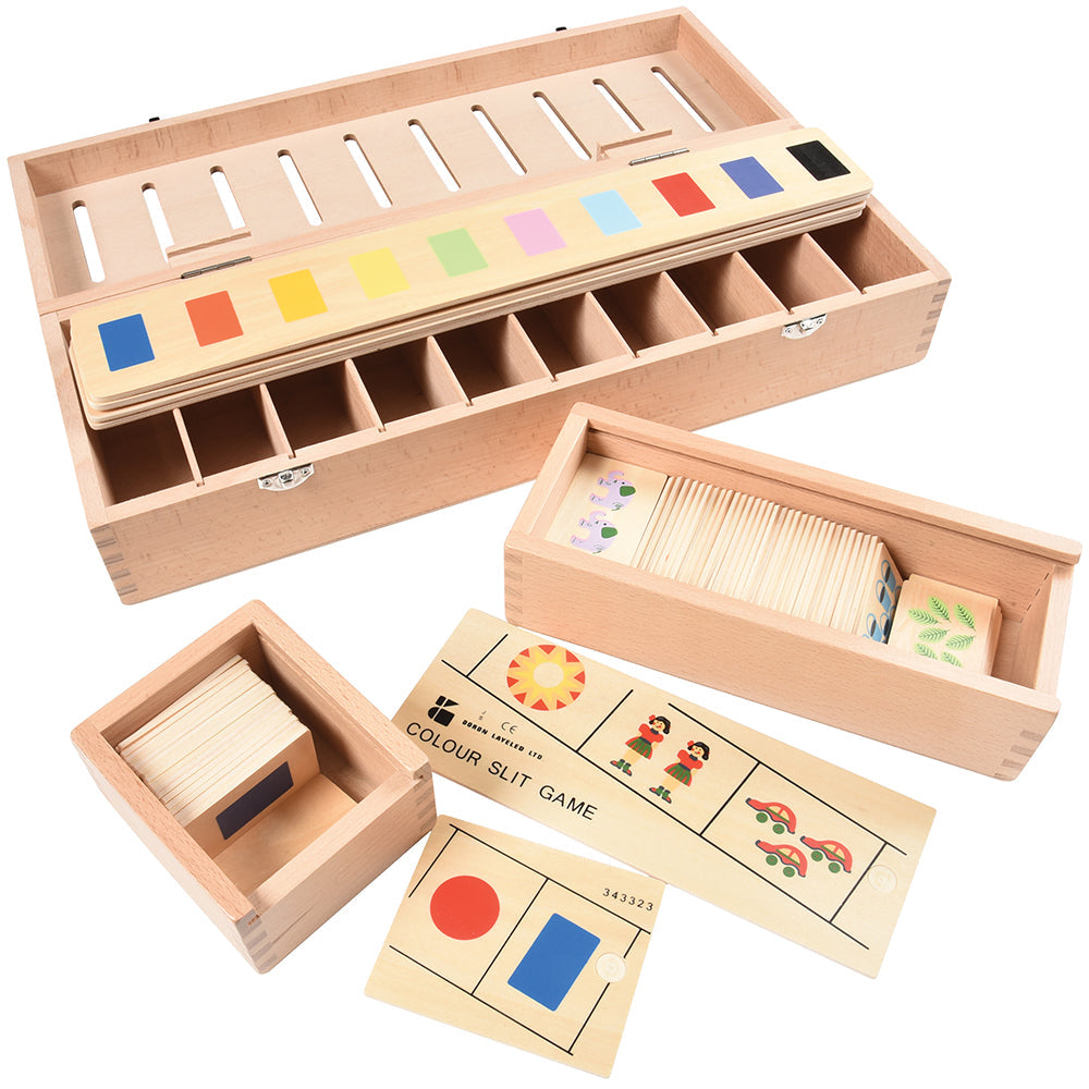 Wooden Sorting Box Combo for Color & Counting – 73-Piece Math and Color Recognition Set for Early Learners