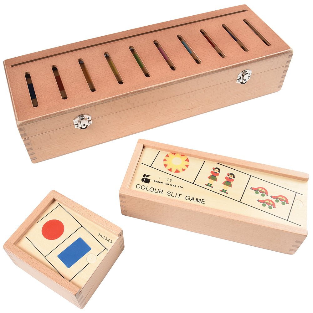 Wooden Sorting Box Combo for Color & Counting – 73-Piece Math and Color Recognition Set for Early Learners