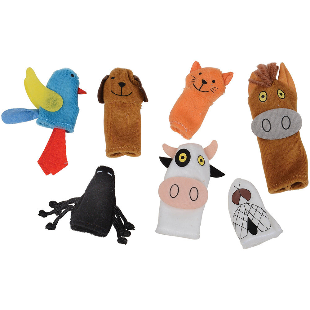 7-Piece Set of Animal Finger Puppets