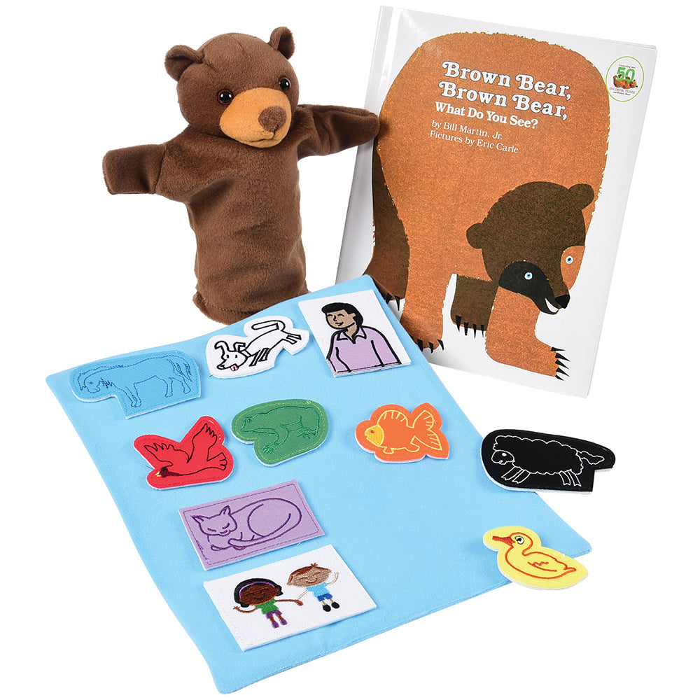 Brown Bear Brown Bear Puppet Props Amp Book Set