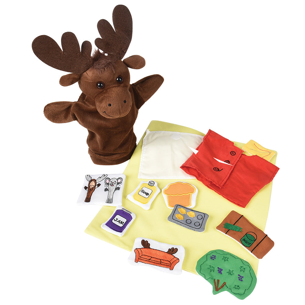If You Give a Moose a Muffin Puppet & Props Set | 13 Pieces