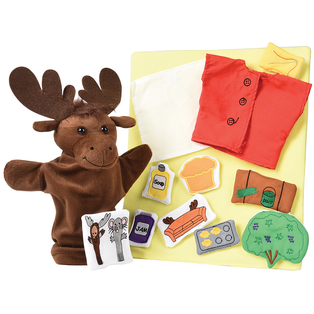 If You Give a Moose a Muffin Puppet & Props Set | 13 Pieces