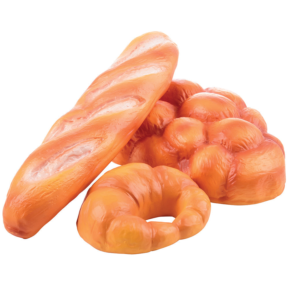 Vinyl Baguette, Challah and Croissant