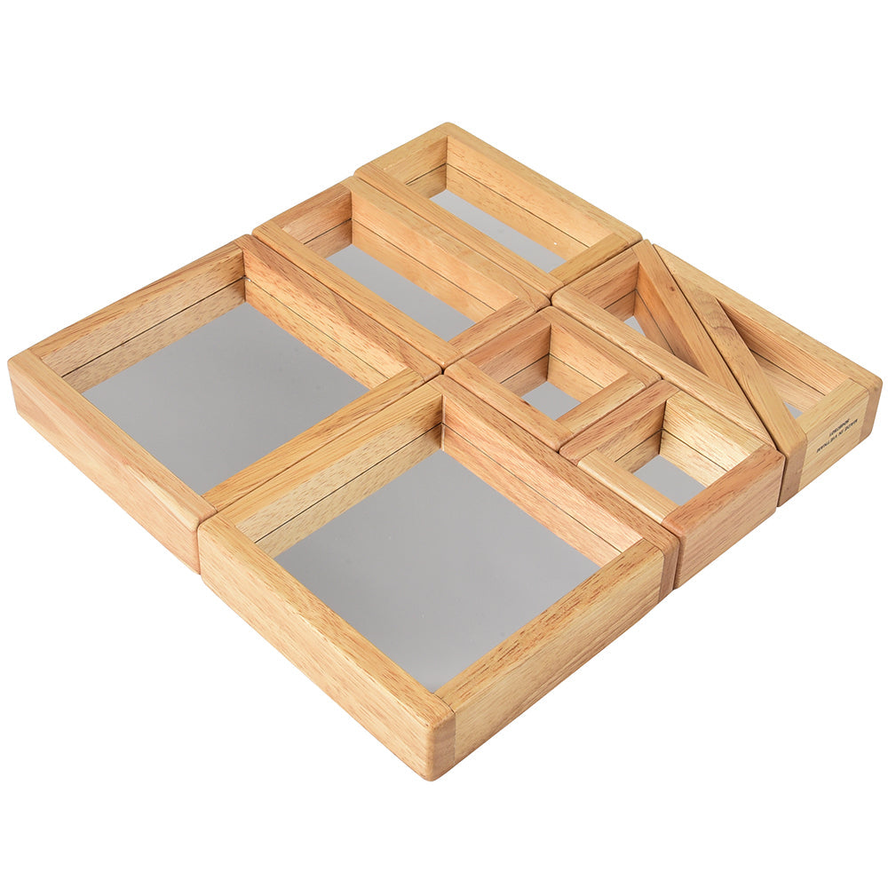 Mirrored Blocks in Geometric Shapes