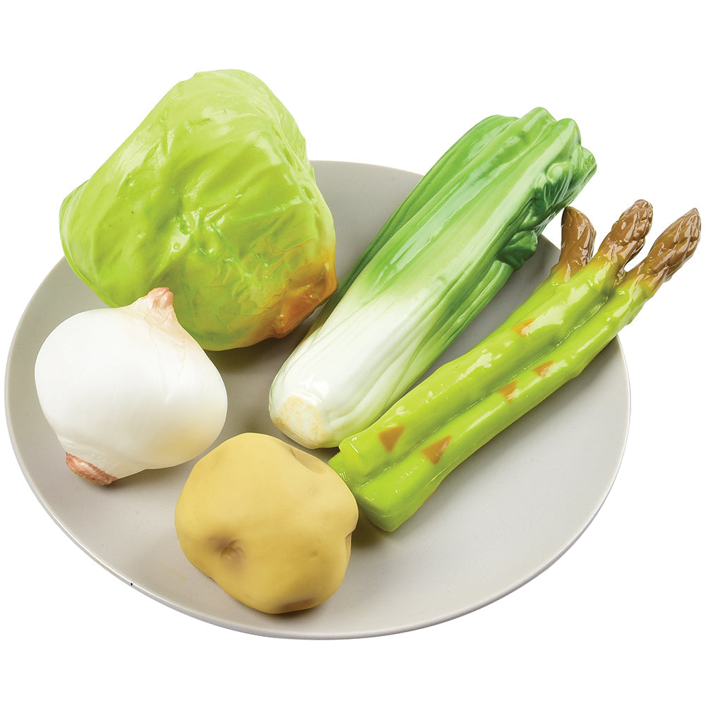 Realistic Play Vegetables Set on a plate