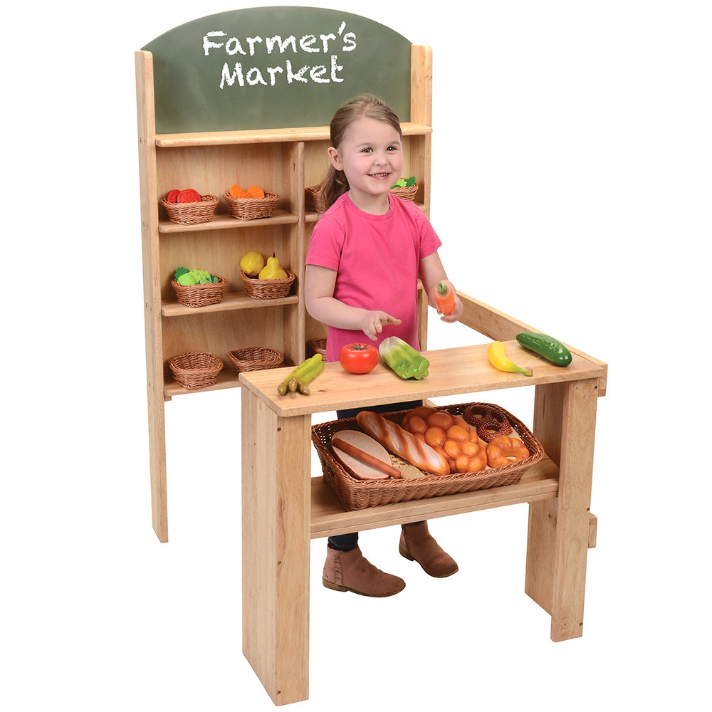 Child-Sized Market Stall for Pretend Play