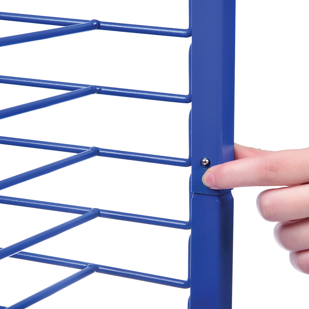 Close-up of Sturdy Powder-Coated Wire of Drying Rack