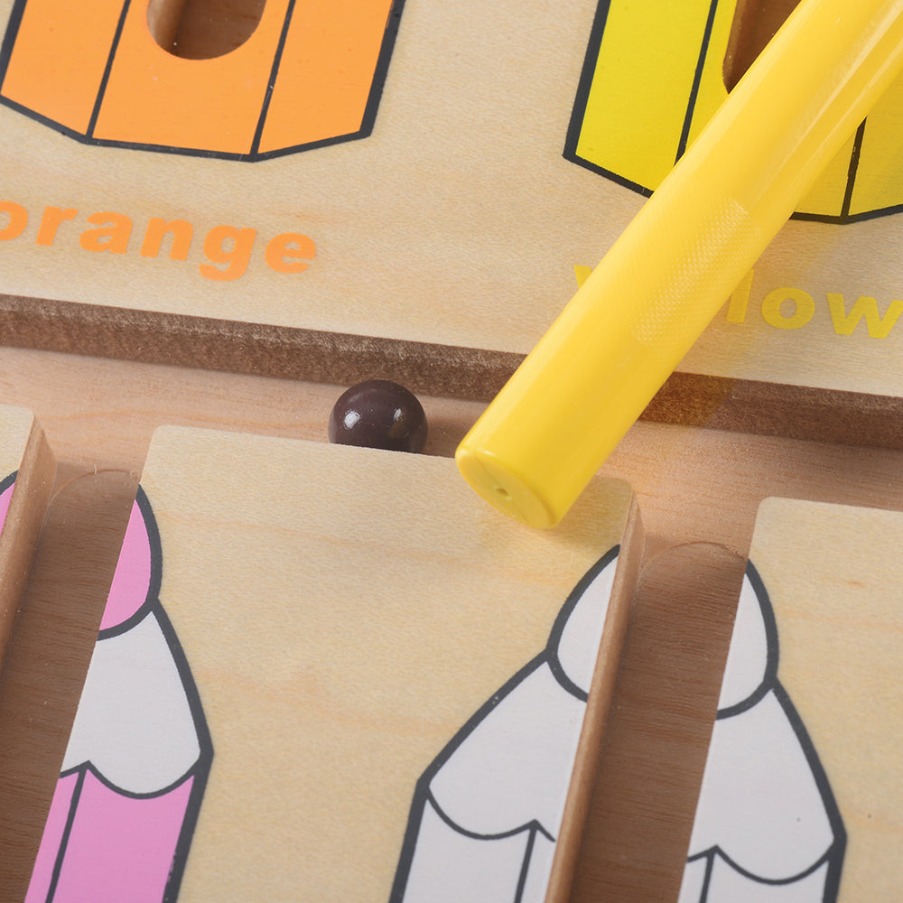 Close-up of Magnetic Wand of Magnetic Color Matching Game
