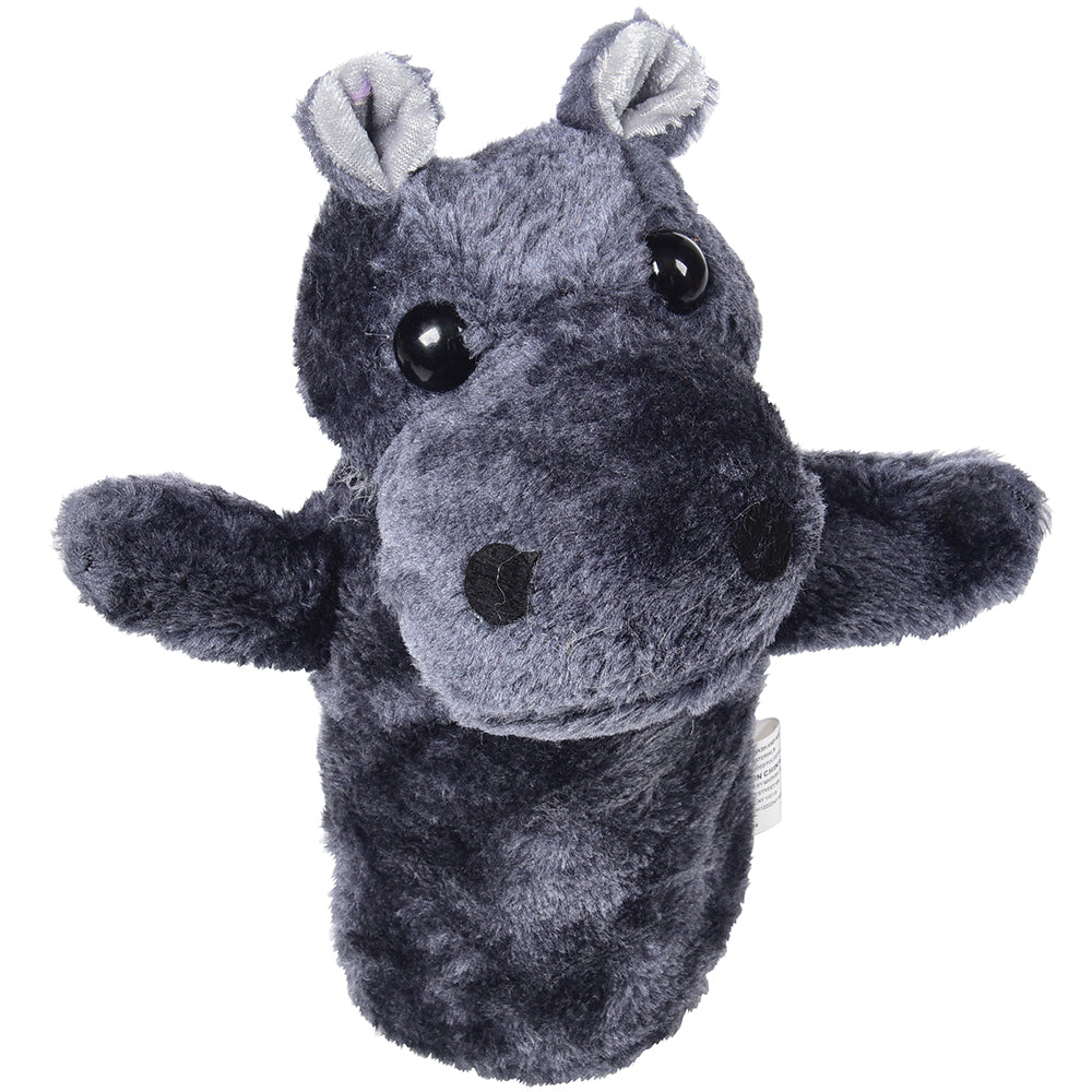 Wild Animal Plush Puppet - Hippo Puppet