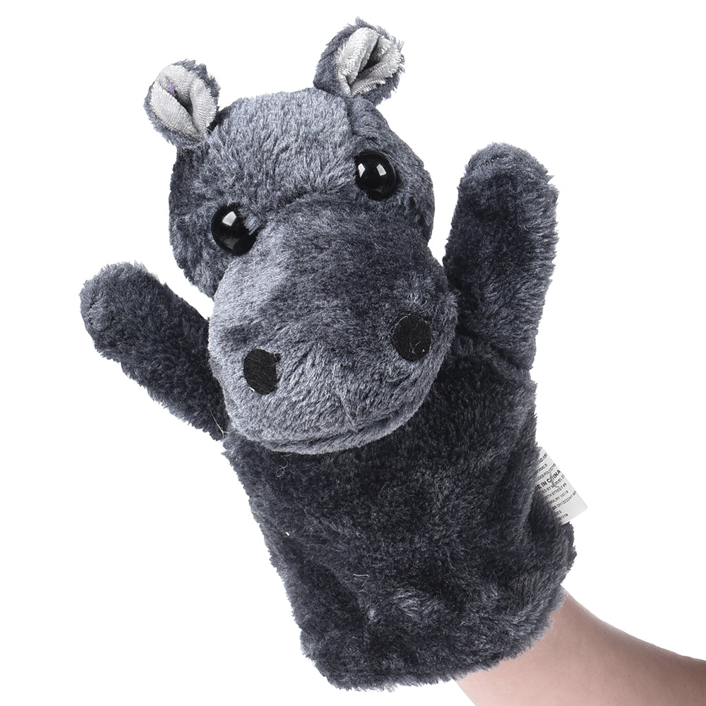 Wild Animal Plush Puppet - Hippo Puppet