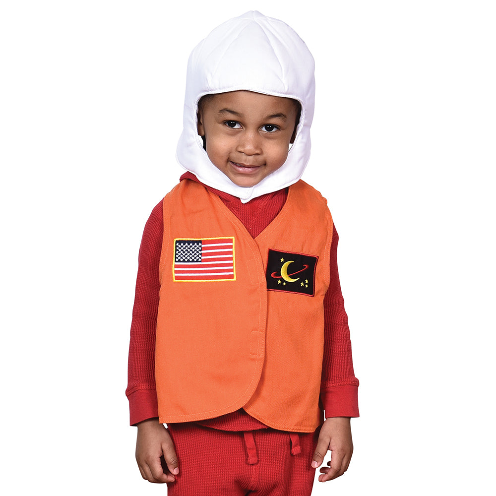 Kid Modeling Toddler Dress-Up Astronaut Vest & Hat