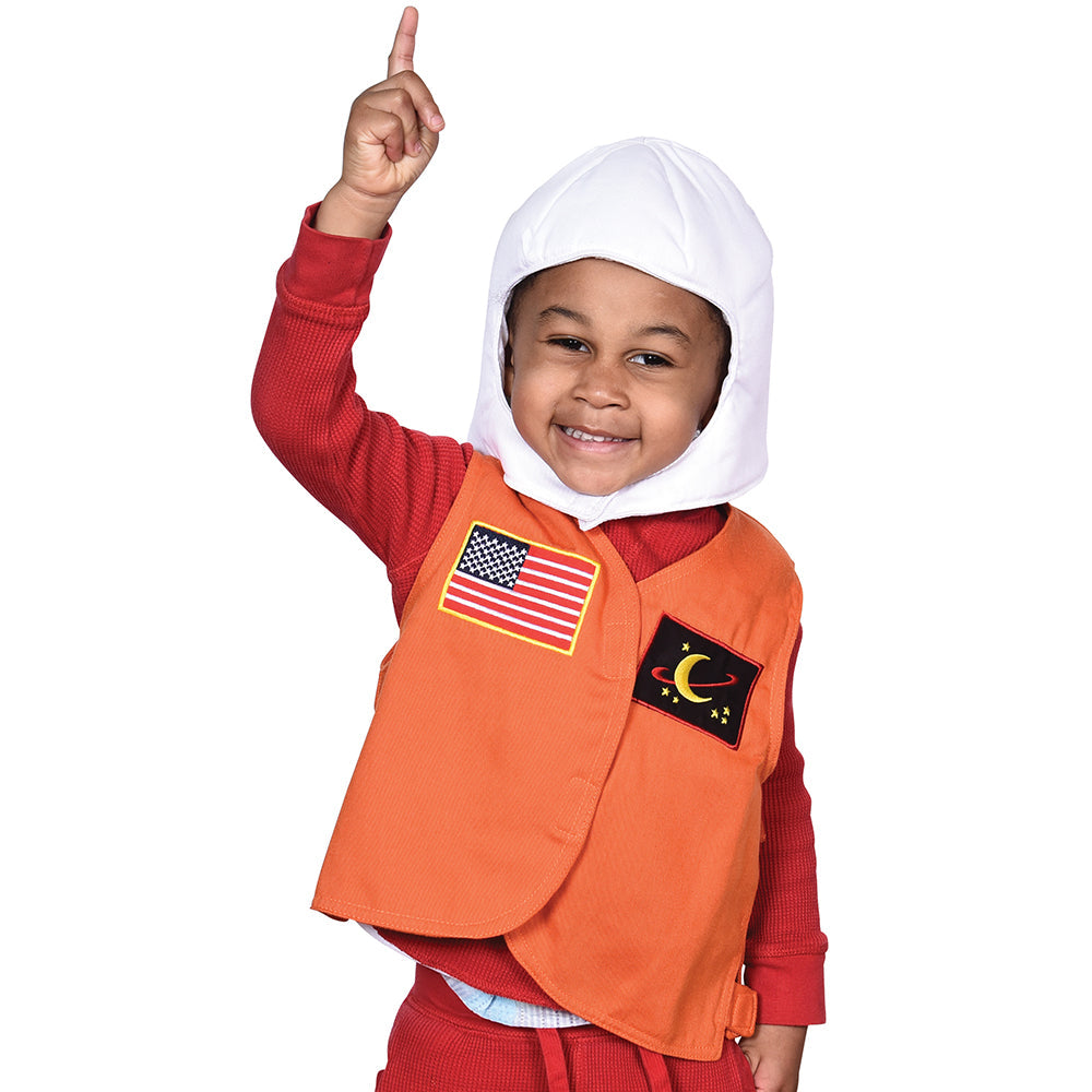 Kid Modeling Toddler Dress-Up Astronaut Vest & Helmet