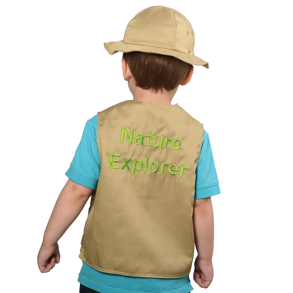 Back View of Nature Explorer Role-Play Vest & Hat