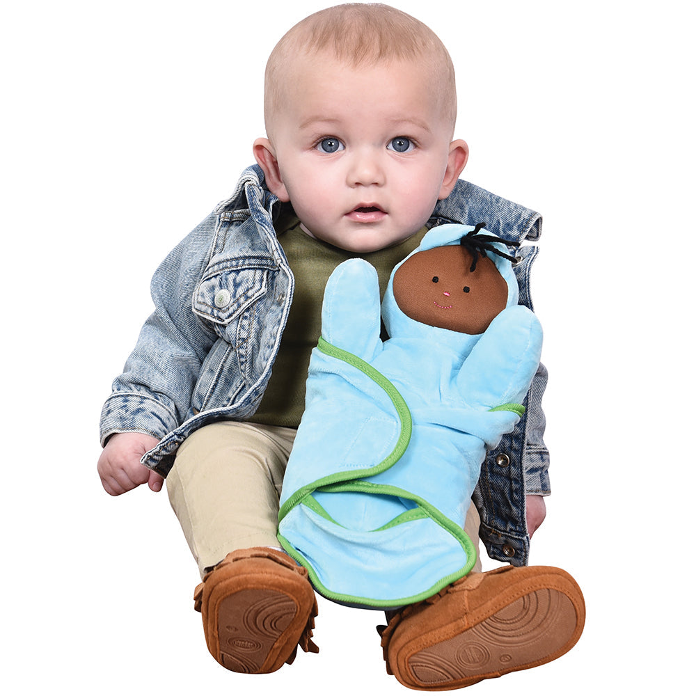 Baby with Soft Swaddle Doll