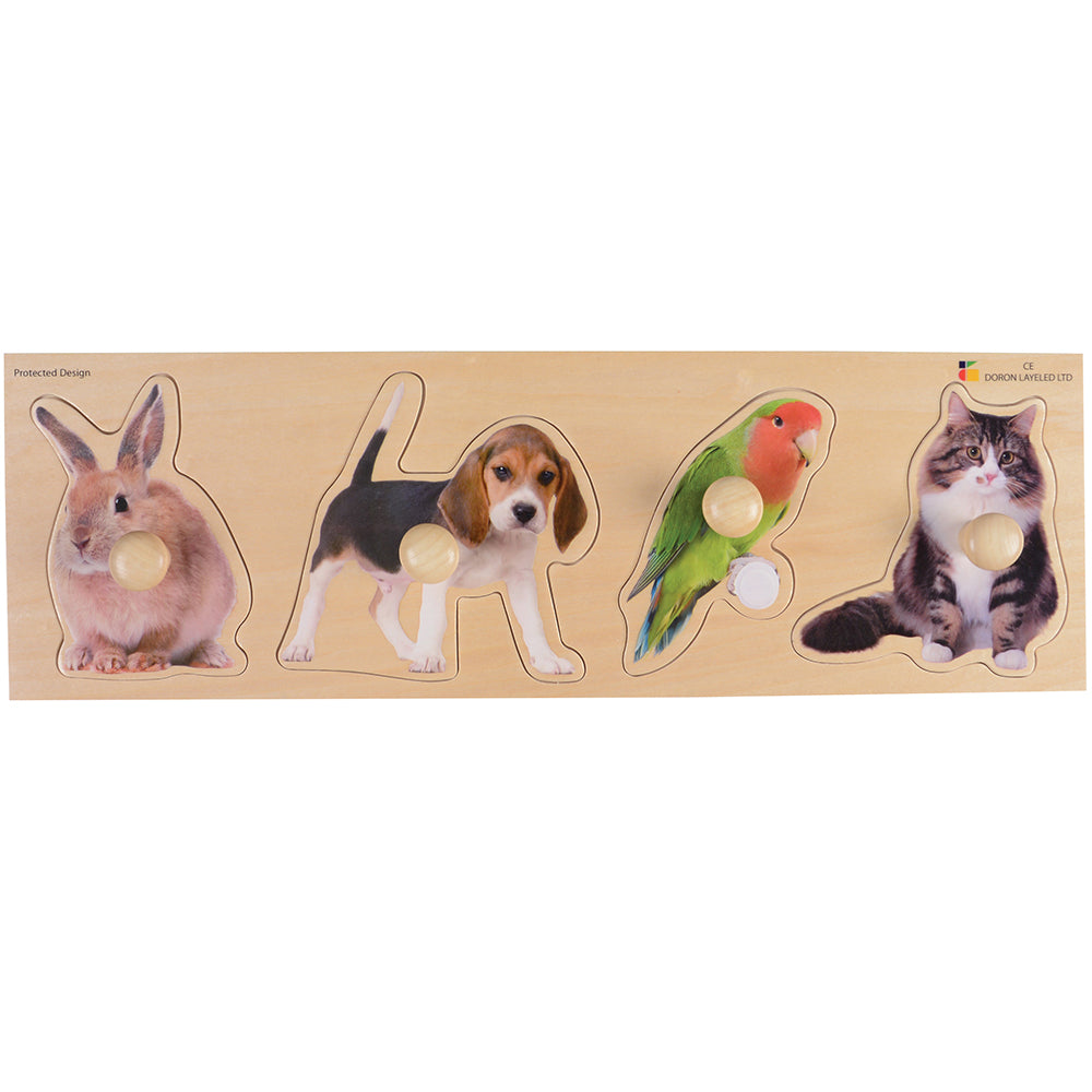 Extra Wide Knobbed Puzzle - Pets