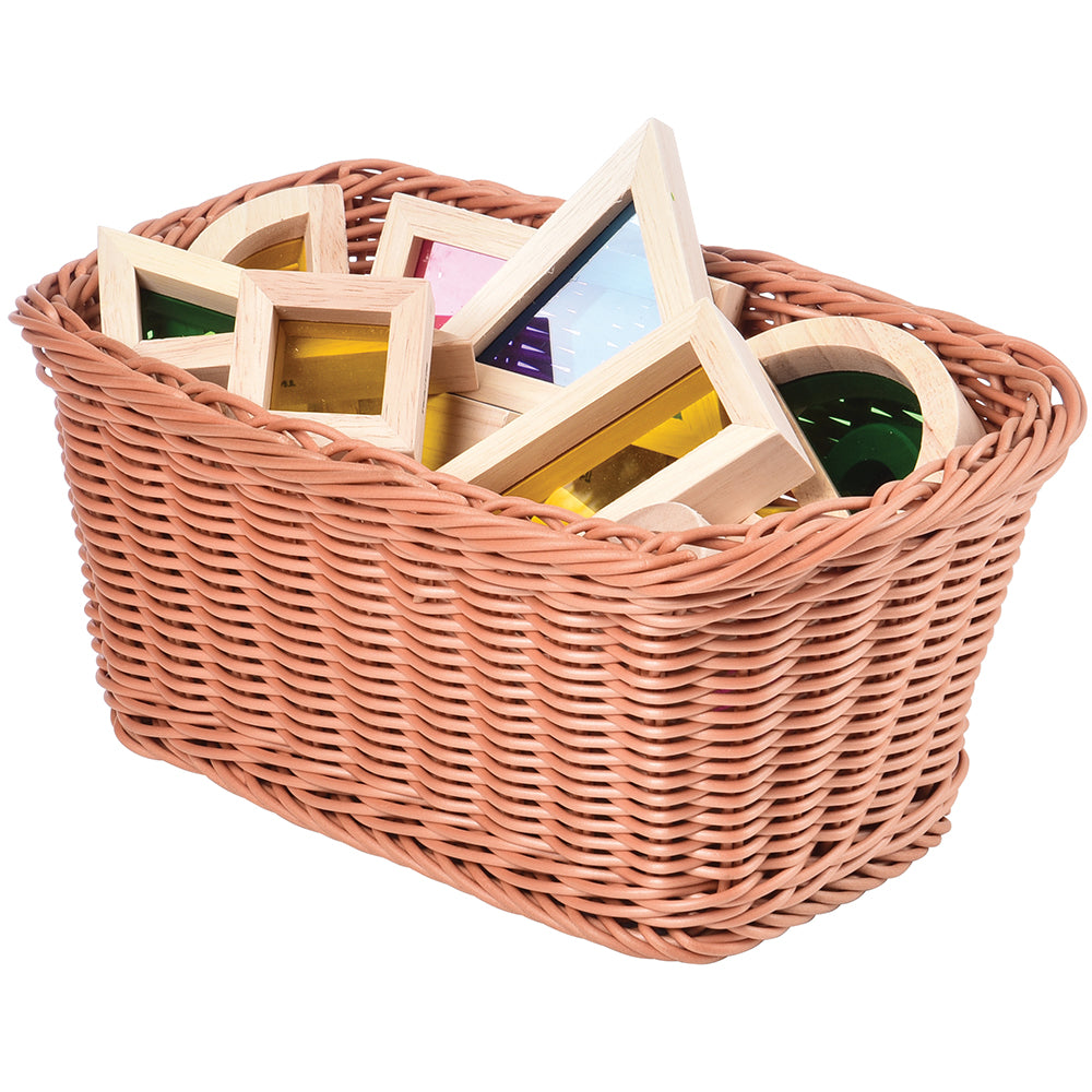 Rectangle Plastic Woven Baskets