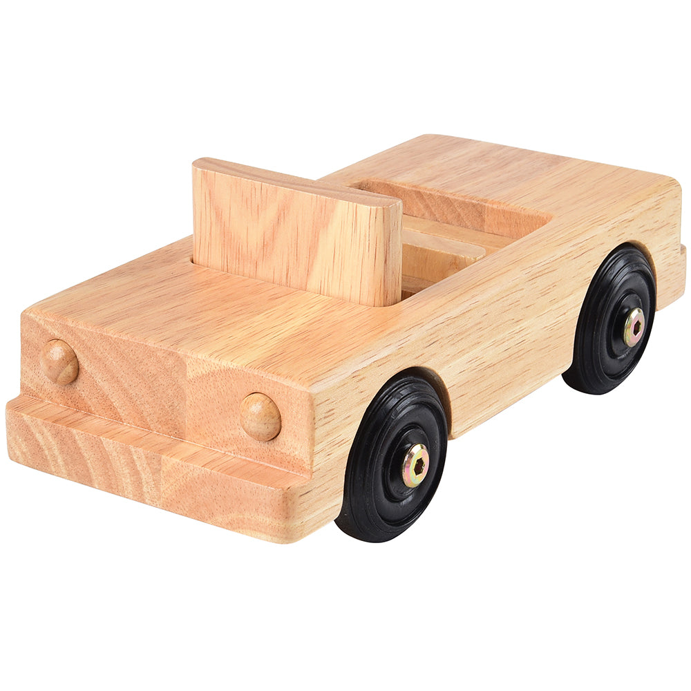 Hardwood Convertible Toy for Kids Durable Pretend Play Vehicle