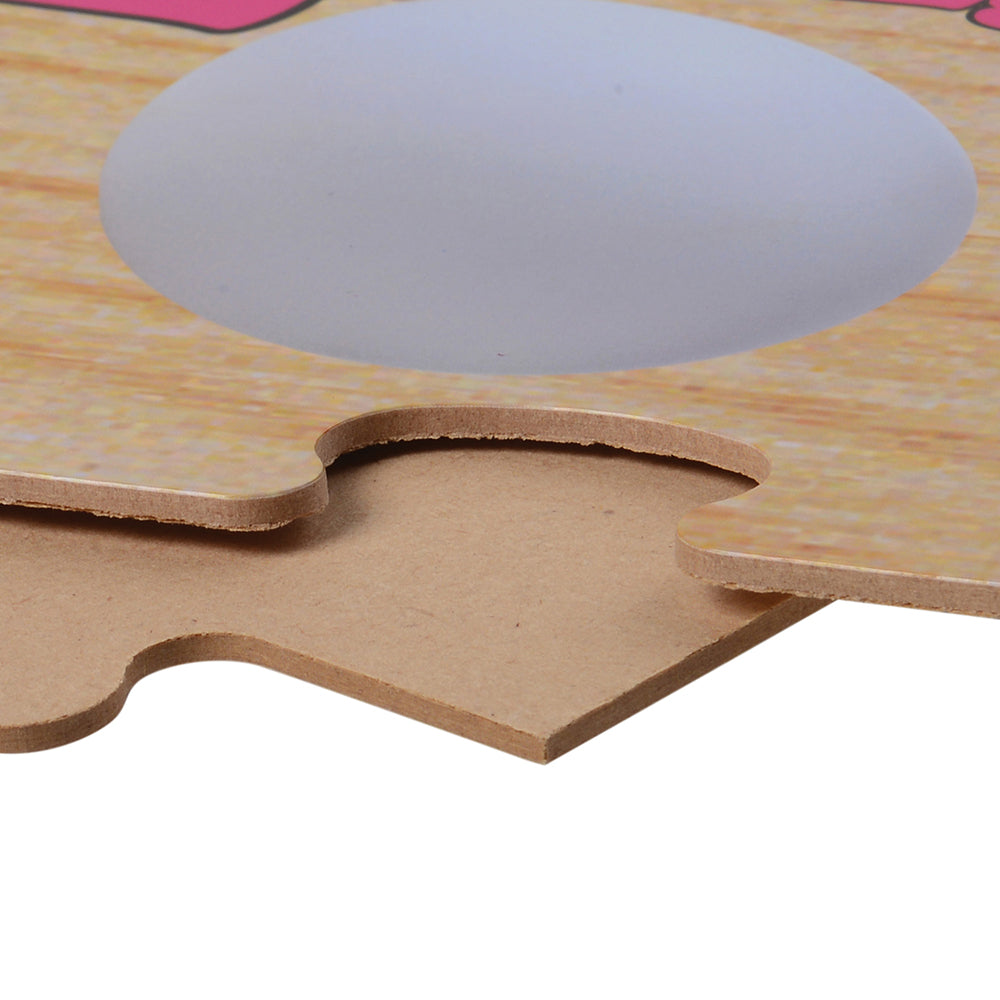 Close-up of Carved Puzzle Piece