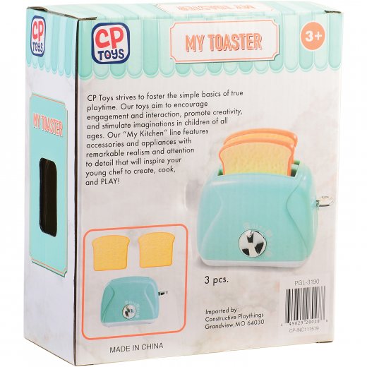 Back View of My Toaster Packaging