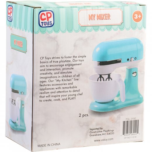 Back View of My Mixer Packaging