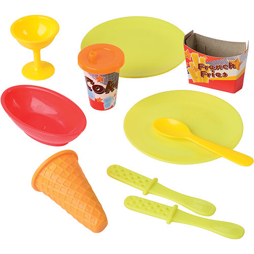 51-Piece Deluxe Dough Food Play Set | Create Pretend Pizza, Burgers & Ice Cream