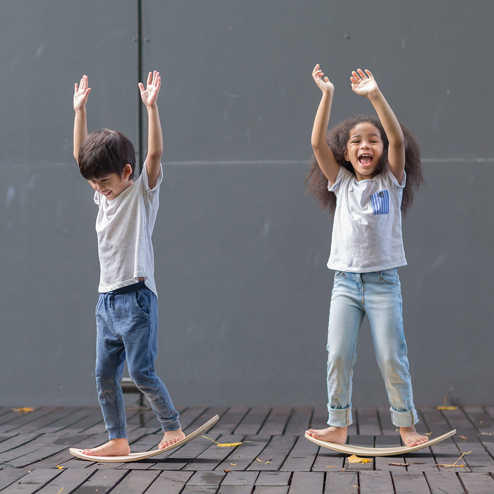 Two Kids Working on Balance & Coordination