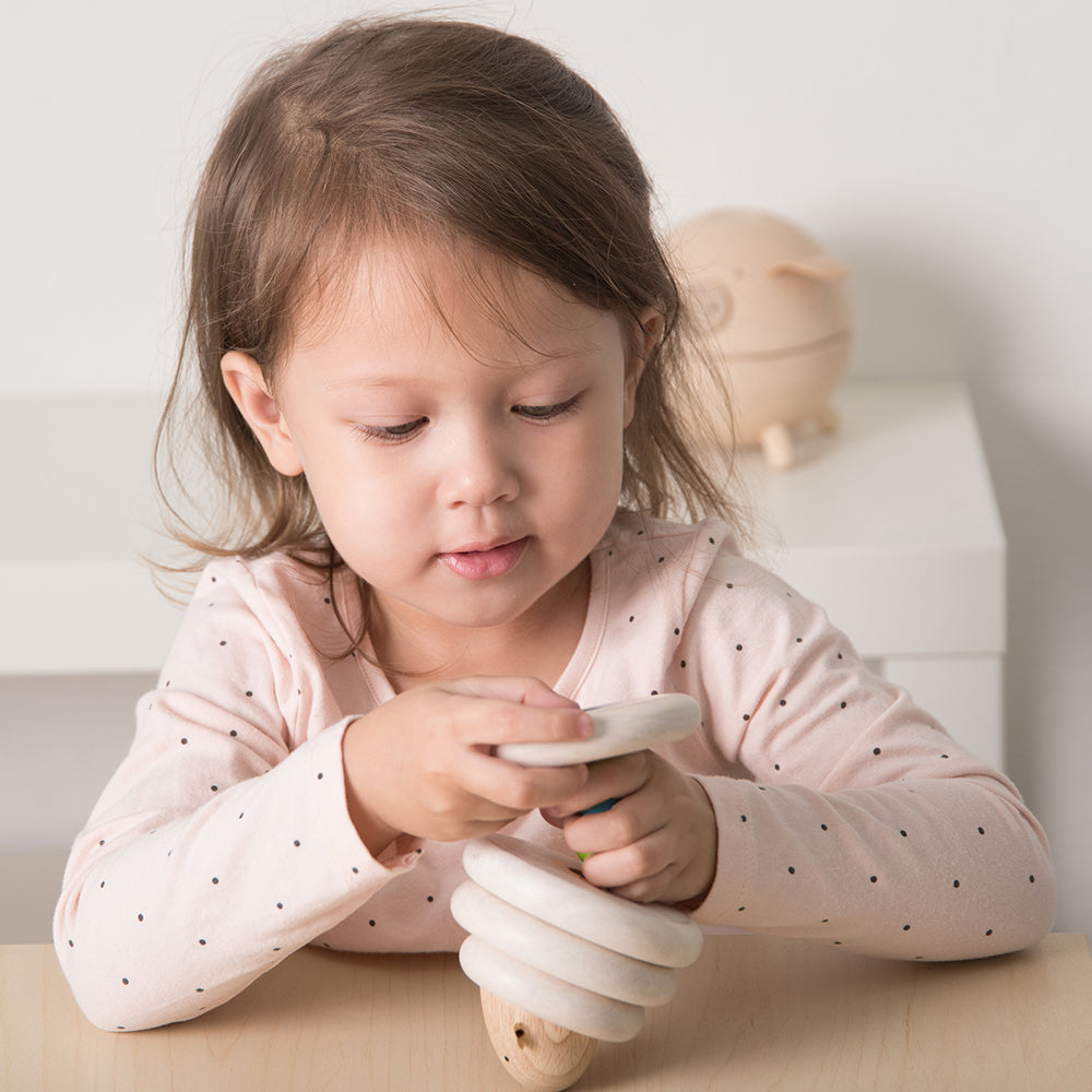 Kid Putting Together Lacing Sheep