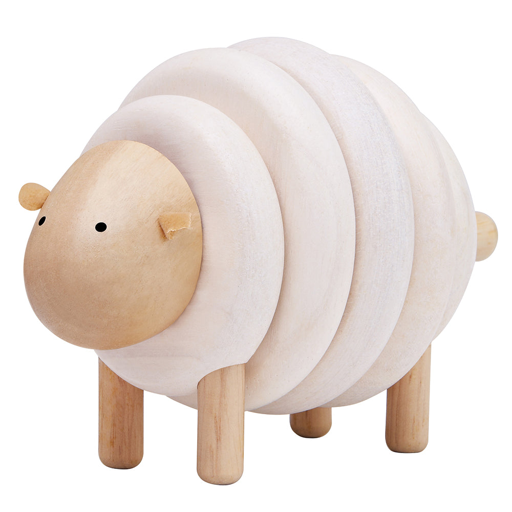 Lacing Sheep | Eco-Friendly Wooden Stacking Toy from PlanToys